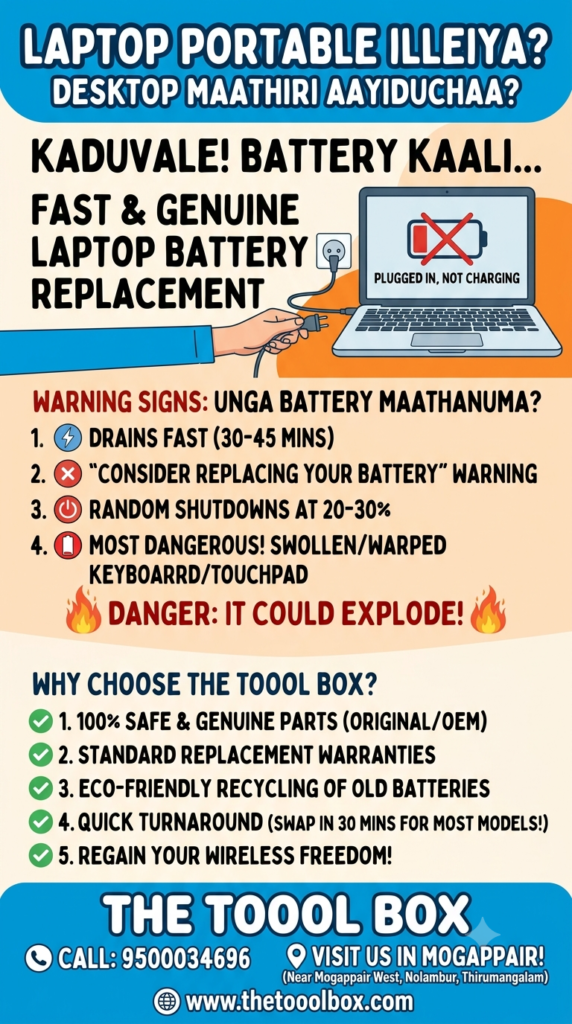 Best Laptop Battery Replacement in Mogappair West